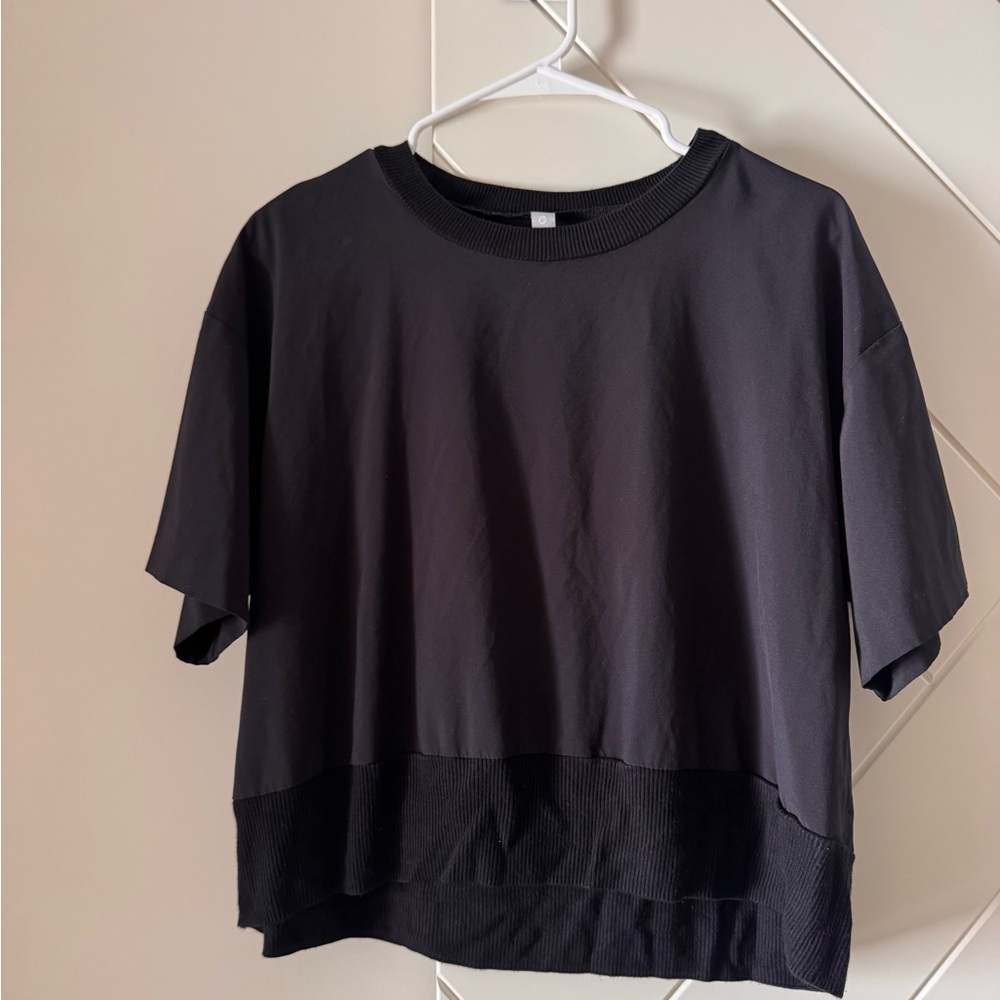 Athleta Black Short Sleeve Tee